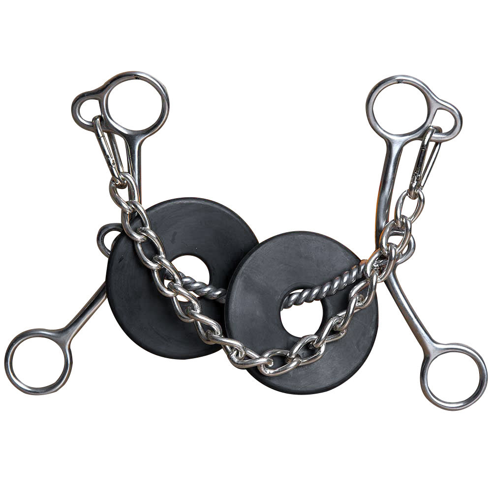 7" Hilason Western Guards Twisted Wire Horse Mouth Shank Bit