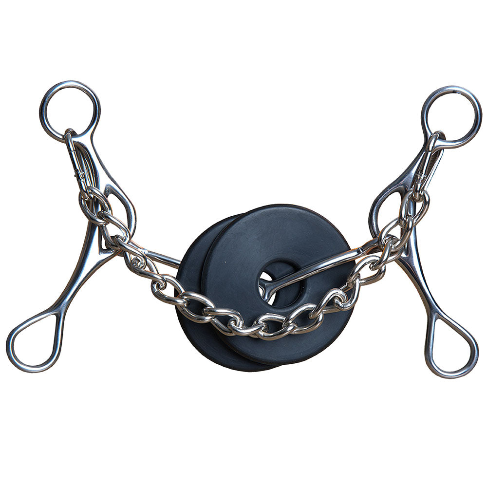 6" Hilason Western Snaffle Gag Shank Horse Mouth Bit