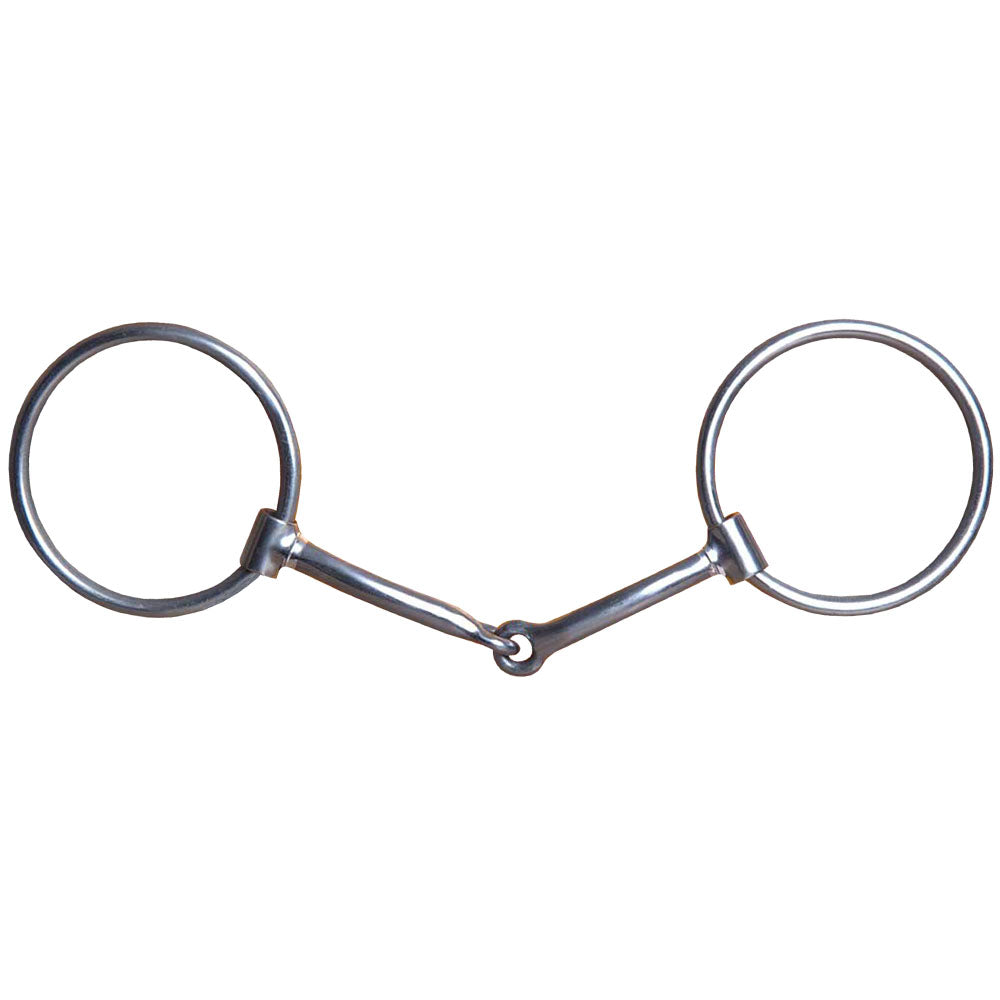 5" Hilason Western O Ring Horse Mouth Snaffle Bit W/ 3"