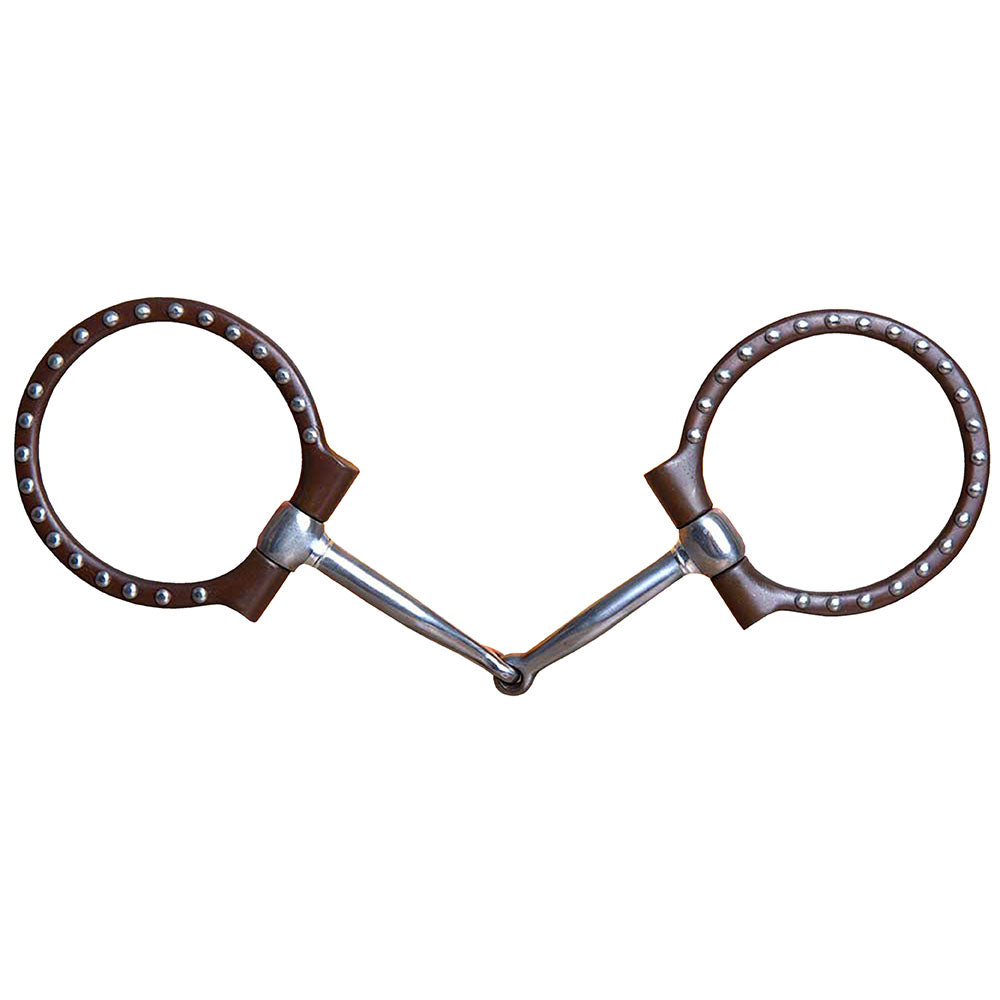 5" Hilason Western Antique Offset Dee Ring Horse Mouth Bit 3"