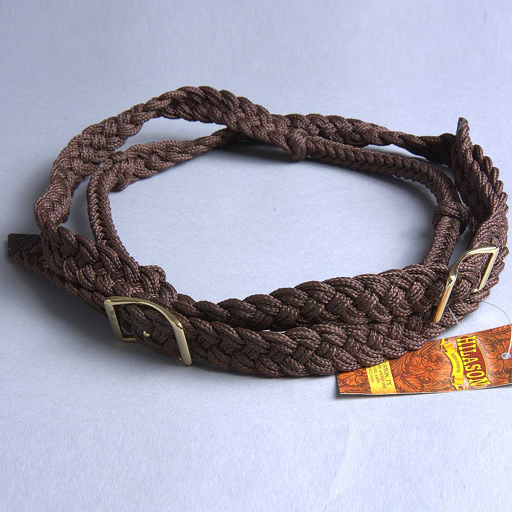 1 Inch X 6 Ft. Hilason Western Tack Horse Braided Poly Barrel Reins