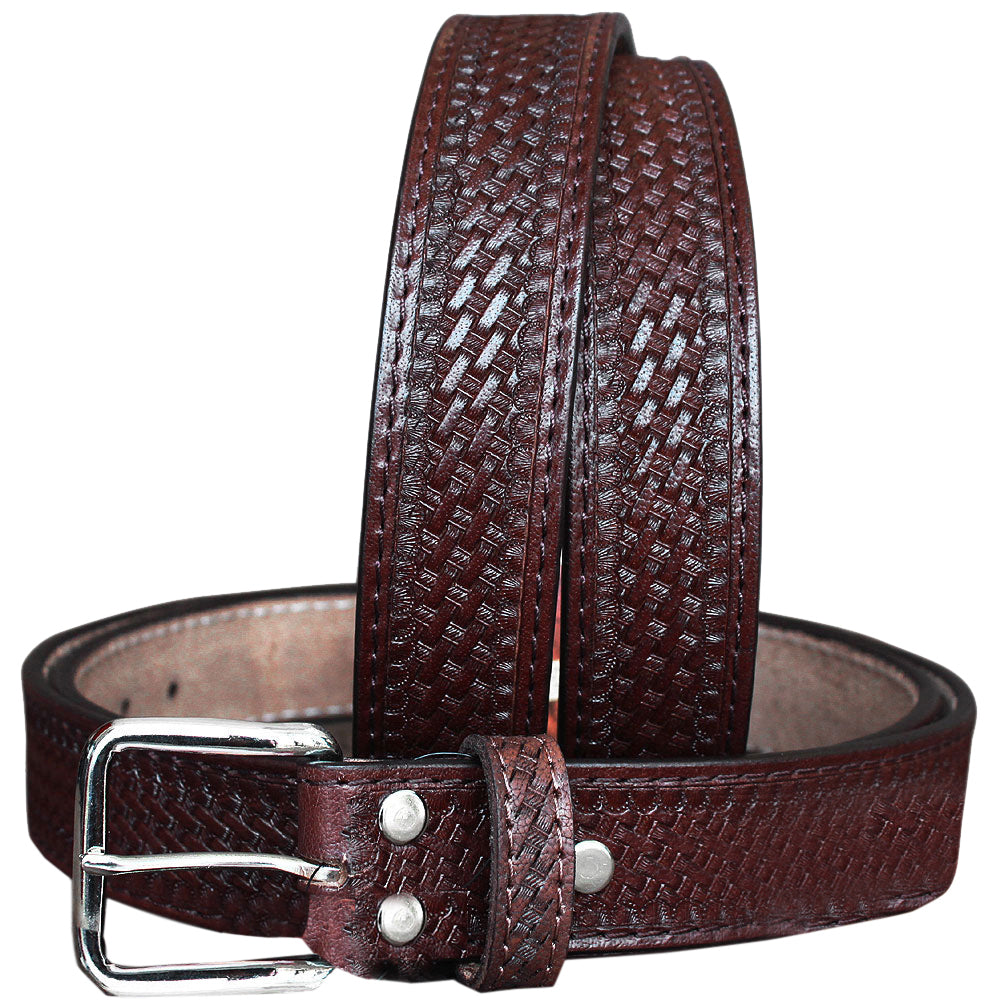 HILASON Western Genuine Leather Belt for Men Women Cowboy Cowgirl Handmade Unisex Full Grain Heavy Duty Tooled Jeans
