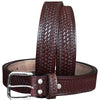 HILASON Western Genuine Leather Belt for Men Women Cowboy Cowgirl Handmade Basketweave Unisex Heavy Duty