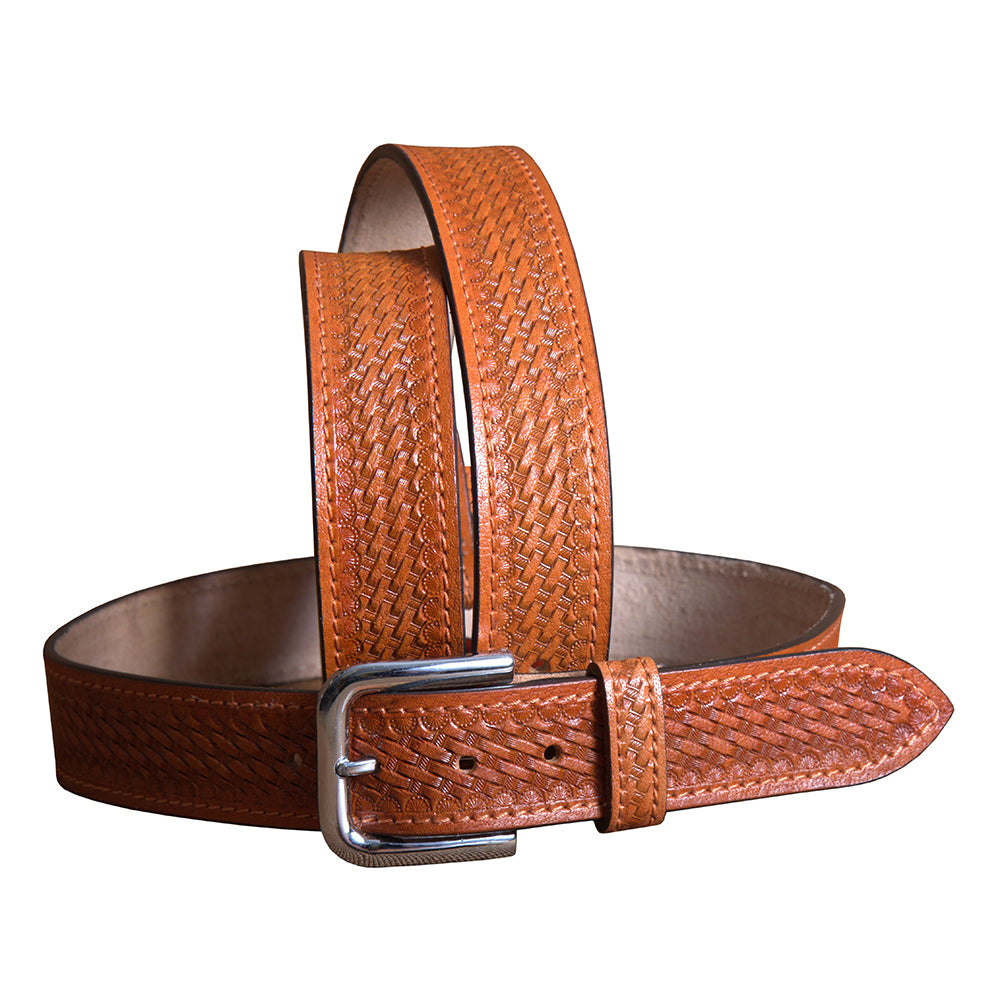 HILASON Western Genuine Leather Belt for Men Women Cowboy Cowgirl Handmade Unisex Full Grain Heavy Duty Tooled Jeans