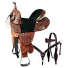 HILASON Western Horse Saddle Treeless American Leather Trail Barrel Tack | for Horses