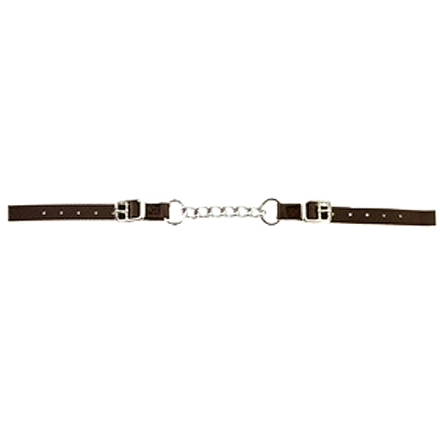 5/8" X 19" Hilason Western Horse Tack Nylon Curb Strap Single Chain Brown