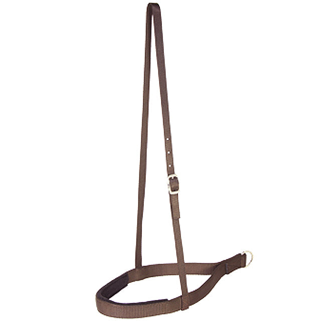1" Hilason Western Double Ply Horse Nylon Noseband Brown