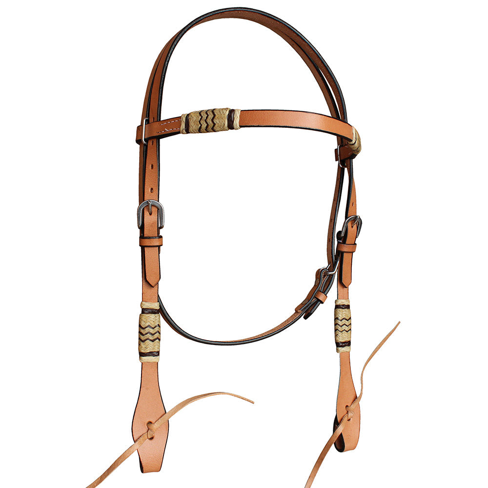 Hilason Western Horse Headstall Bridle American Leather Tan