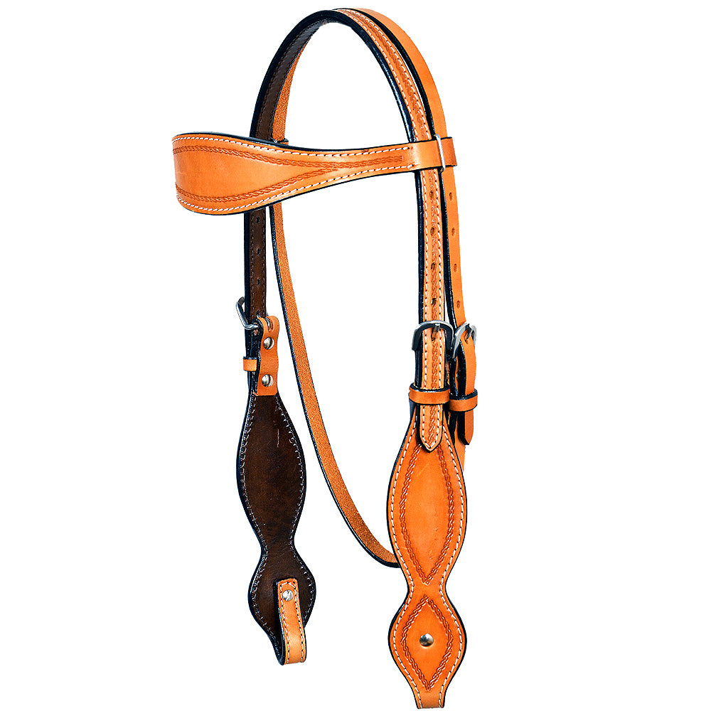HILASON Western Horse Headstall Bridle American Leather Tan | for Horses Headstalls