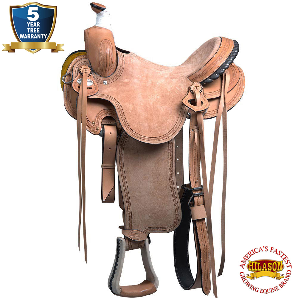 Western Horse Saddle American Leather Ranch Roping Cowboy Hilason
