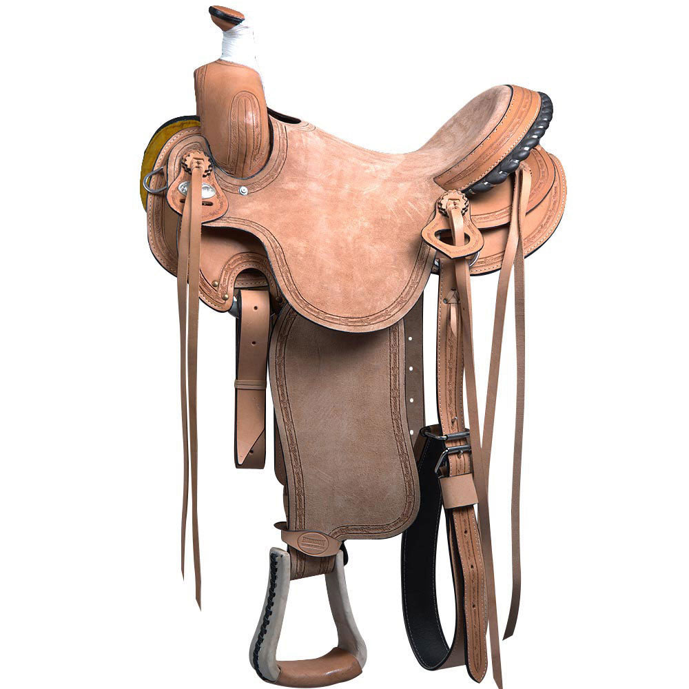 Western Horse Saddle American Leather Ranch Roping Cowboy Hilason