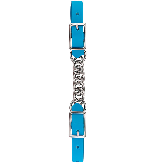 5/8" Weaver Brahma Webb Single Link Chain Durable Curb Strap Hurricane Blue
