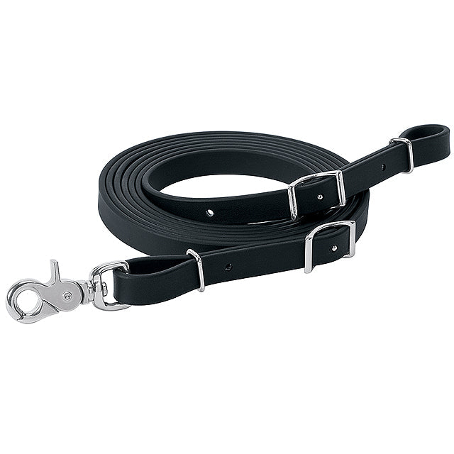 5/8" X 10' Weaver Trail Gear Reins W/ Scissor Snap Conway Buckles Black