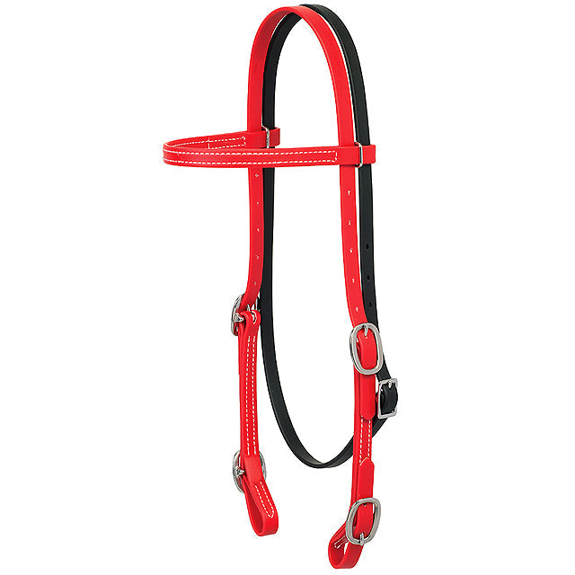 5/8" Weaver Brahma Webb Durable All Purpose Browband Headstall Chilli Pepper Red