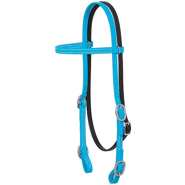 5/8" Weaver Brahma Webb Durable All Purpose Browband Headstall Hurricane Blue