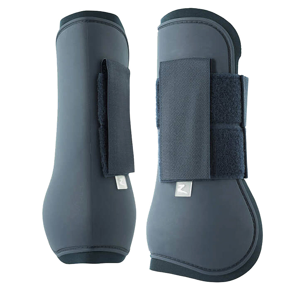 Full Horze Sprit Tendon Plastic Neoprene Horse Leg Boots Pair Dark Blue
