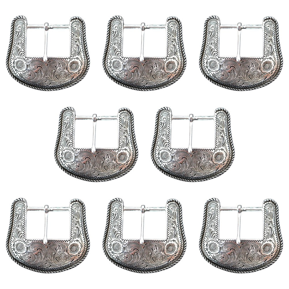 Hilason Western Horse Tack Die Cast Belt Buckle Silver Plated Concho