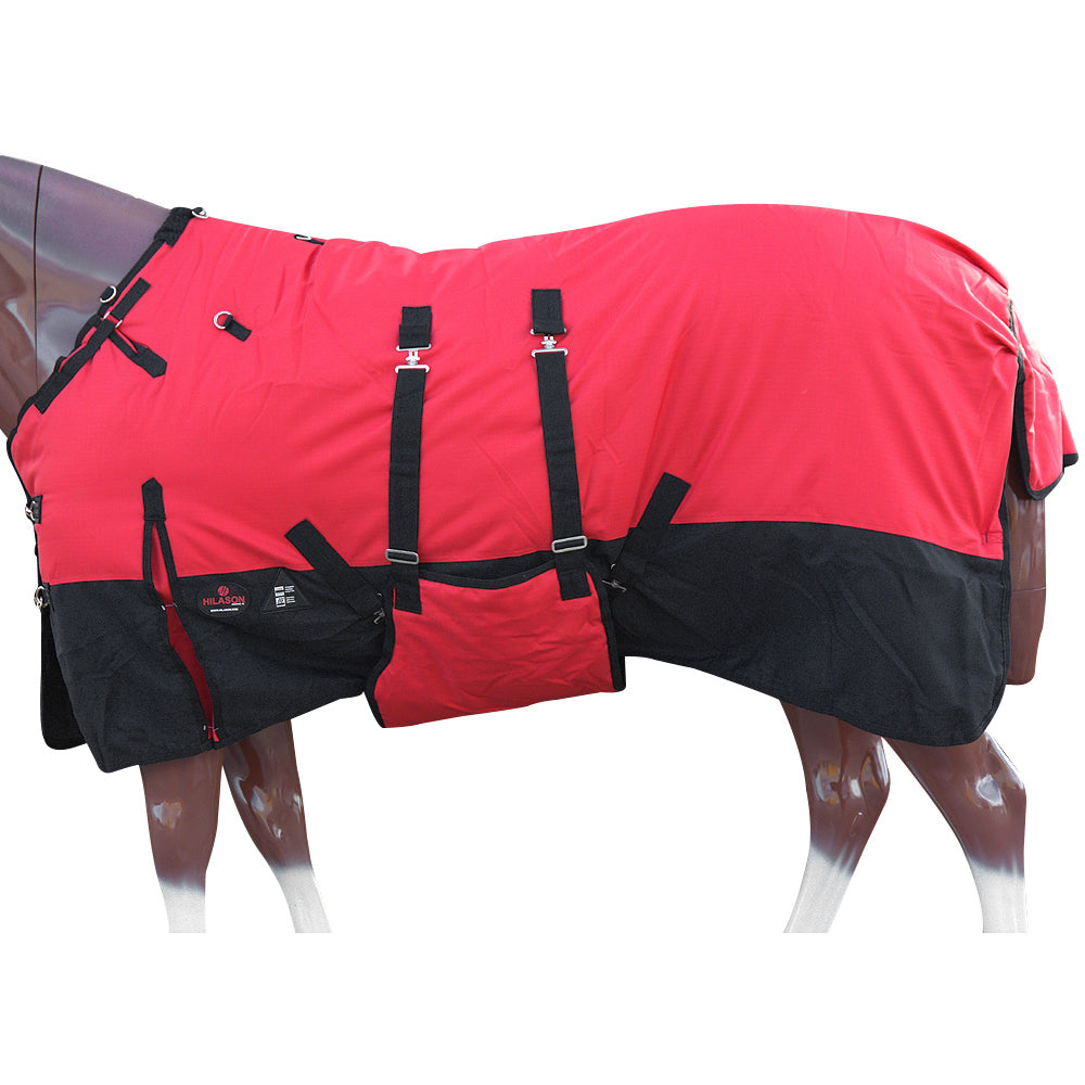 HILASON 1200D Winter Waterproof Poly Horse Blanket Belly Wrap| Horse Blanket | Horse Blankets for Winter Waterproof | Horse Turnout Blanket | Horse Turnout |400 GSM