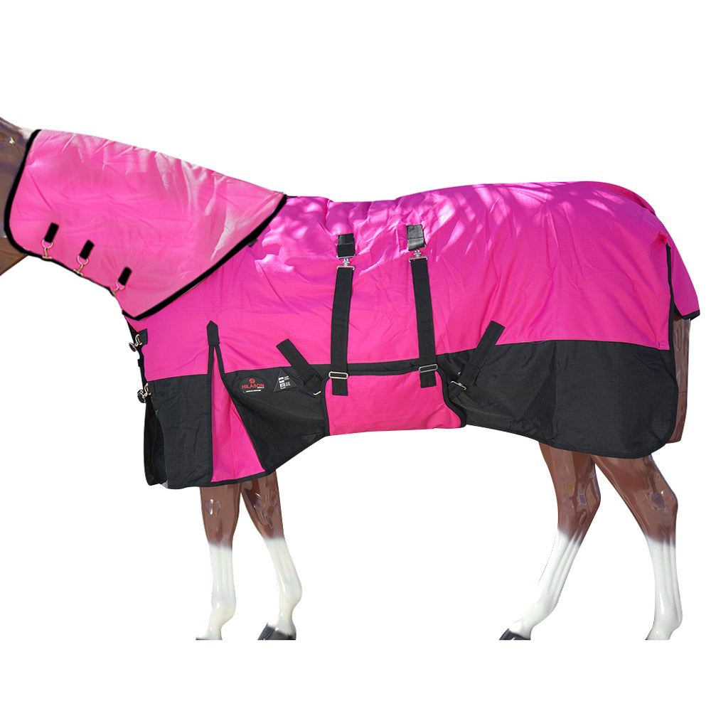 HILASON 1200D Waterproof Winter Horse Blanket Neck Cover Belly Wrap-78 Inches | Horse Blanket | Horse Blankets for Winter Waterproof | Horse Turnout Blanket | Horse Turnout
