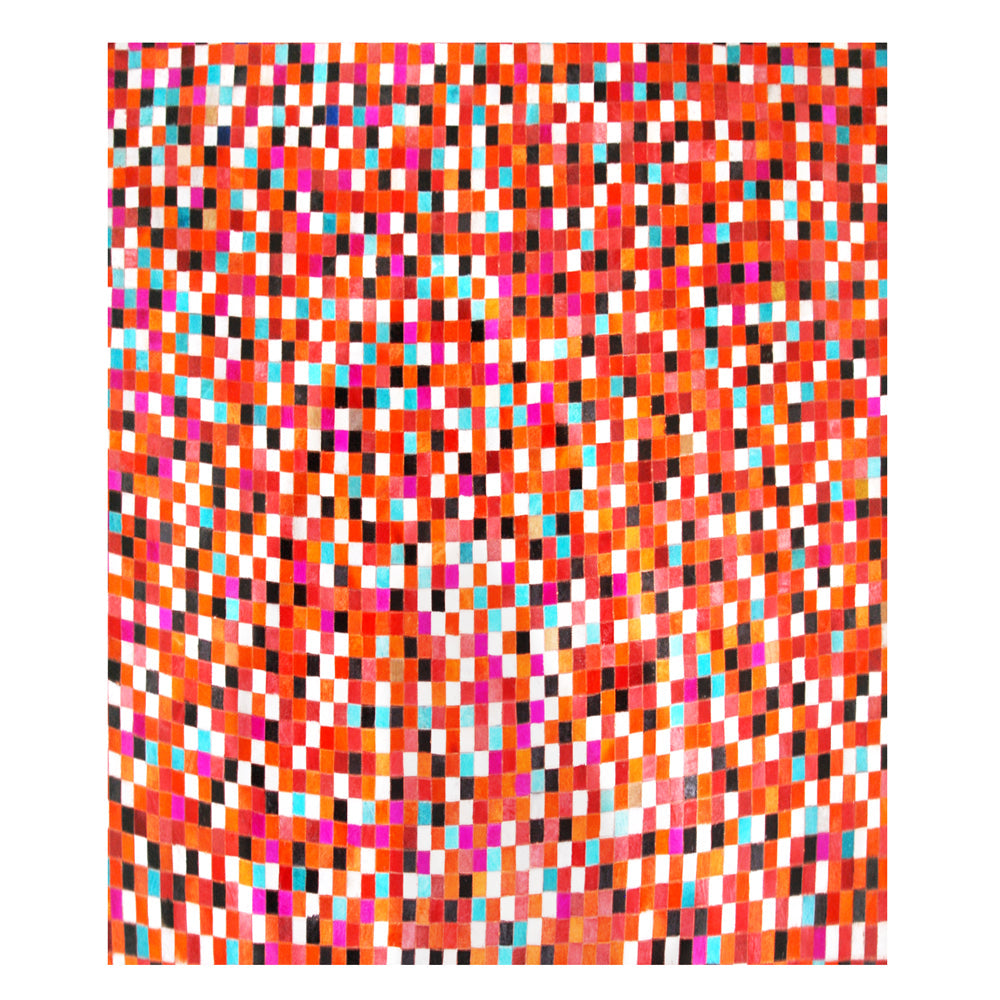 Home Decor Cowhide Hair On Leather Patchwork Rectangle Area Rugs Carpet