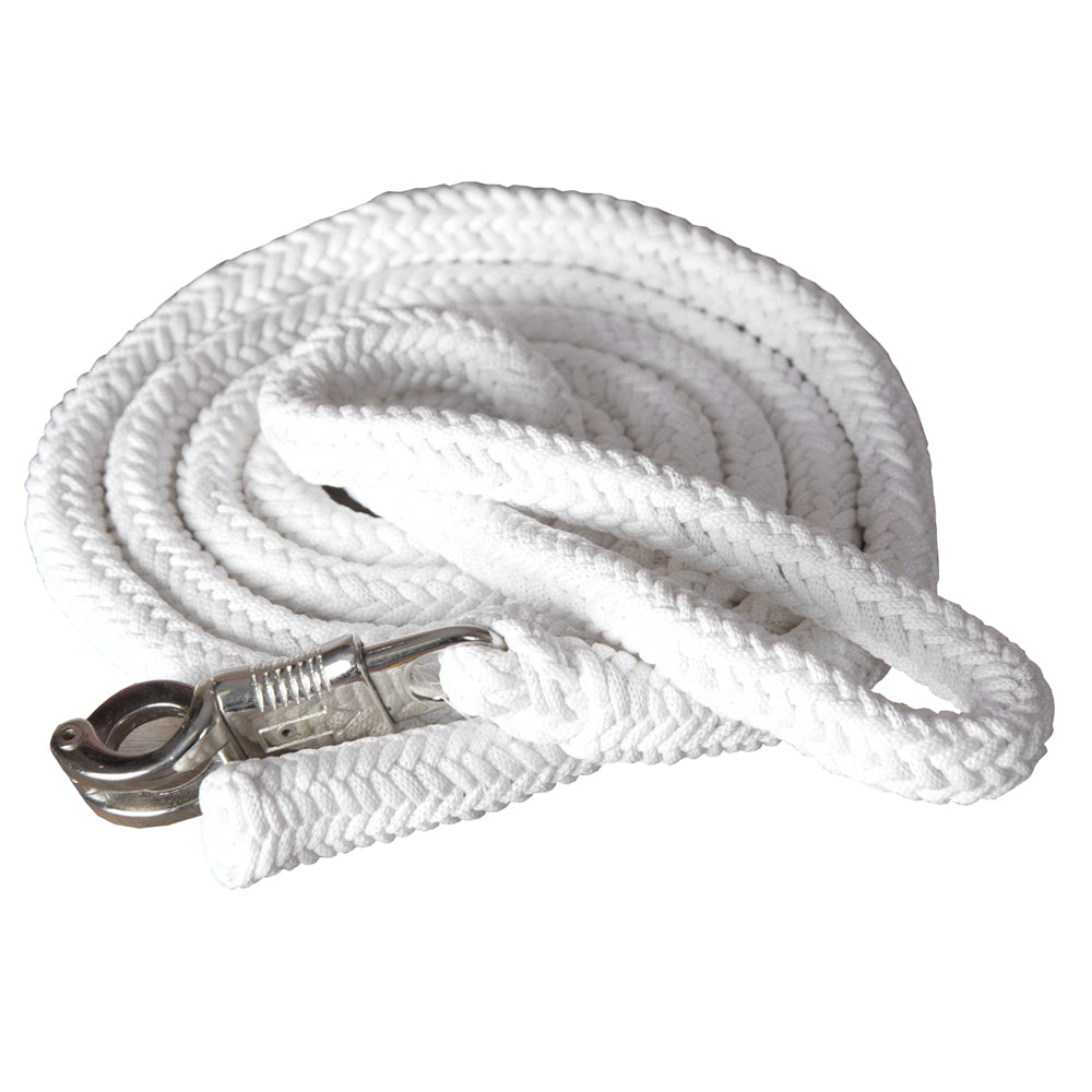 Hilason Horse Riding Poly Lead Rope Blue Tan 1" X 9 Ft.