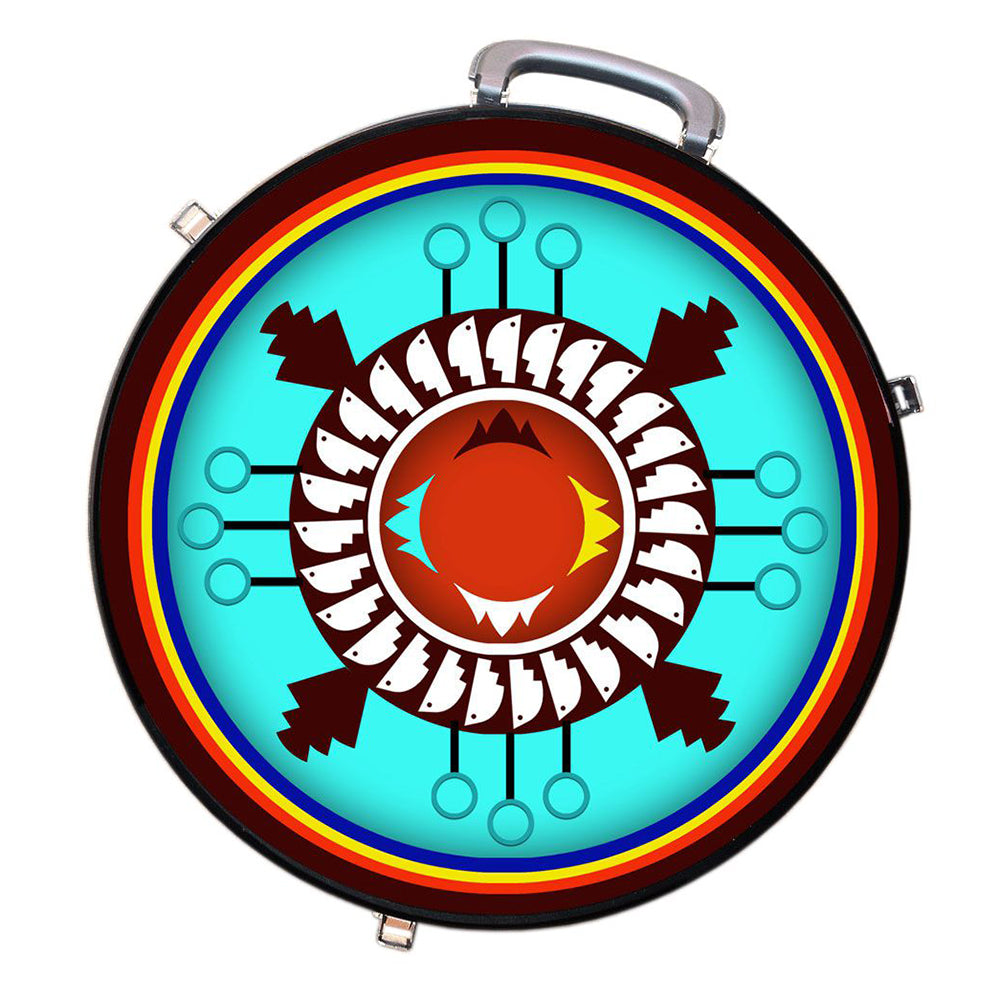 Medium 4 Rope Capacity Can with Attractive Printed Genuine Leather Trim Storage Canister Unique Durable Solution Gift