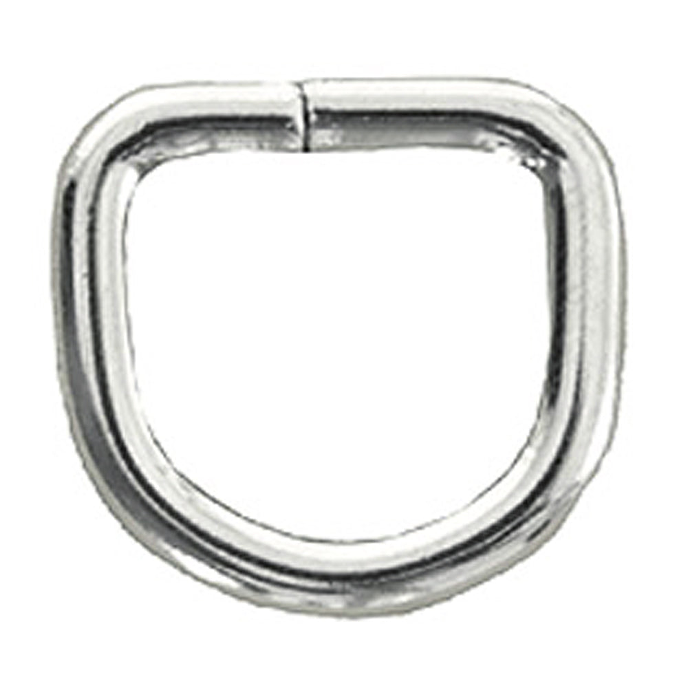 Hilason Western Horse Tack Welded Wire Dee Ring Nickel Plated