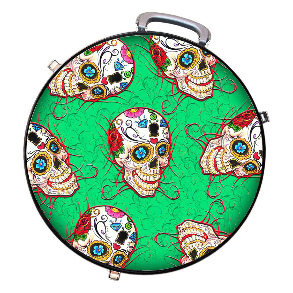 Medium 4 Rope Capacity Can with Attractive Printed Genuine Leather Trim Storage Canister Unique Durable Solution Gift