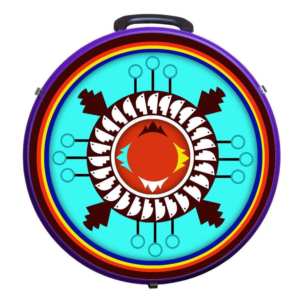 Medium 4 Rope Capacity Can with Attractive Printed Genuine Leather Trim Storage Canister Unique Durable Solution Gift