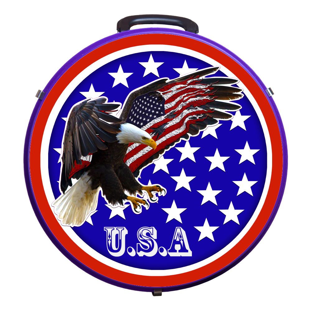 Medium 4 Rope Capacity Can with Attractive Printed Genuine Leather Trim Storage Canister Unique Durable Solution Gift