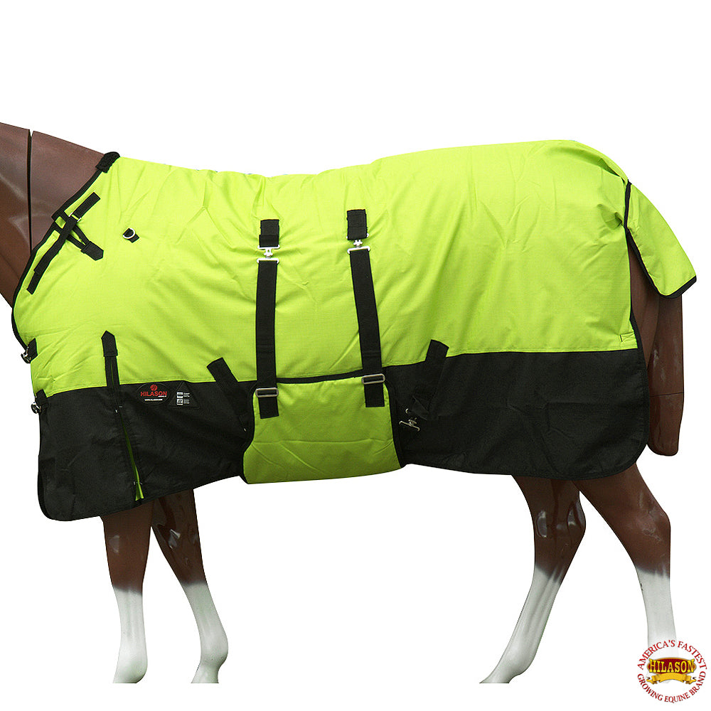 HILASON 1200D Winter Waterproof Poly Horse Blanket Belly Wrap| Horse Blanket | Horse Blankets for Winter Waterproof | Horse Turnout Blanket | Horse Turnout |400 GSM