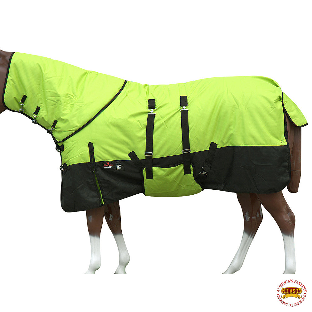 HILASON 1200D Waterproof Winter Horse Blanket Neck Cover Belly Wrap-78 Inches | Horse Blanket | Horse Blankets for Winter Waterproof | Horse Turnout Blanket | Horse Turnout