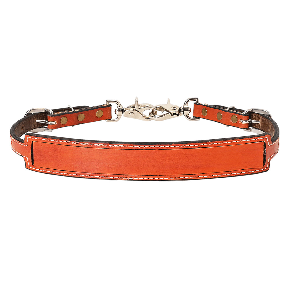 HILASON Horse Size Leather Breast Collar Wither Strap Tan Adjusts 24"-27" | Wither Strap | Western Wither Strap | Wither Straps for Horses | Leather Wither Strap | Wither Strap for Breast Collar