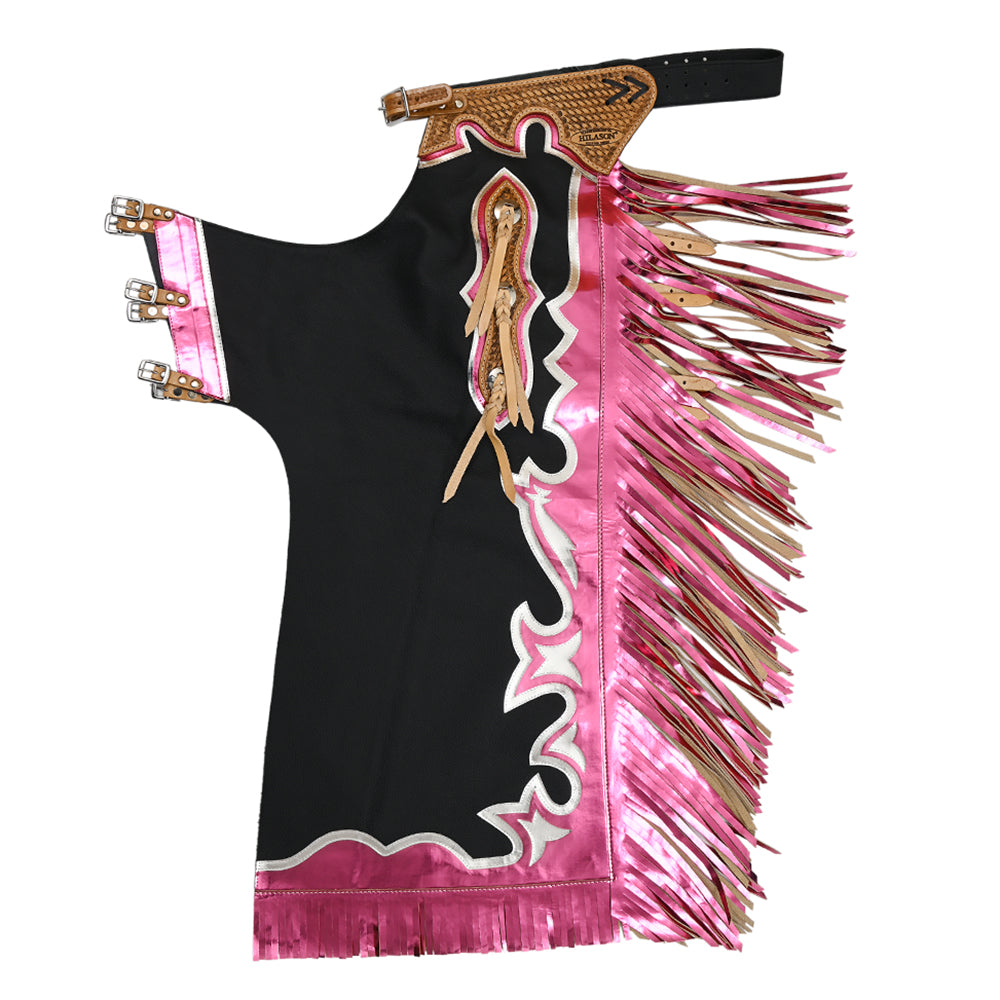 HILASON Western Horse Bull Riding Genuine Leather Rodeo Chaps
