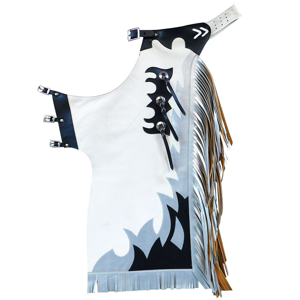 Western Youth Child Rodeo Bronc Bull Riding Show Genuine Leather Chaps