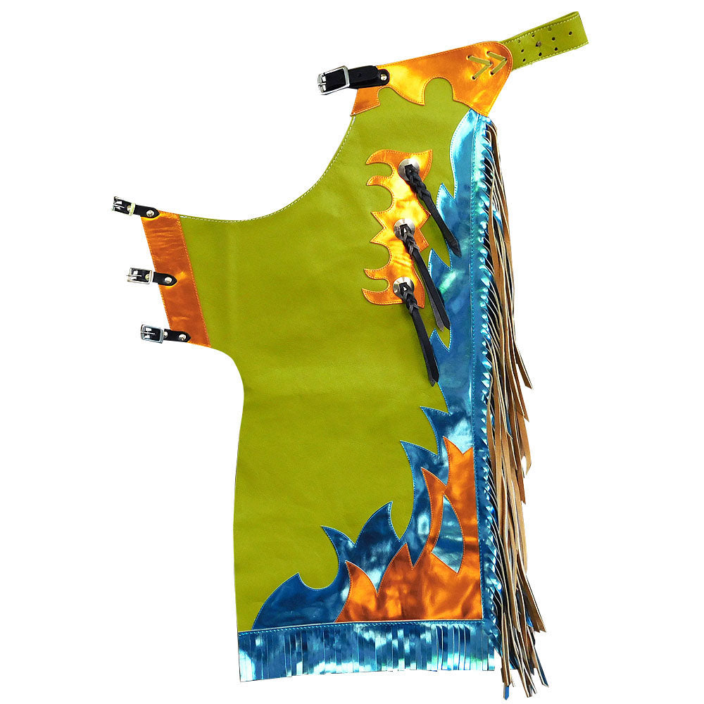 HILASON Western Horse Bull Riding Genuine Leather Rodeo Chaps