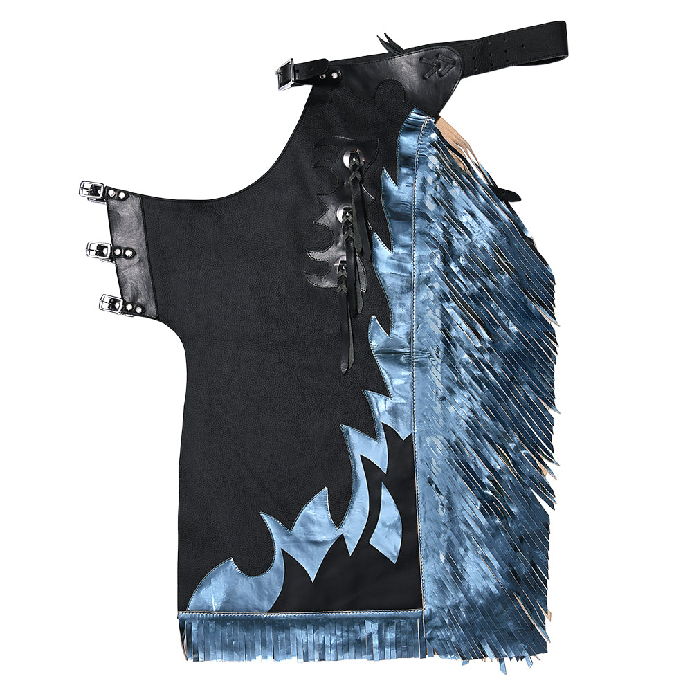 HILASON Western Horse Bull Riding Genuine Leather Rodeo Chaps