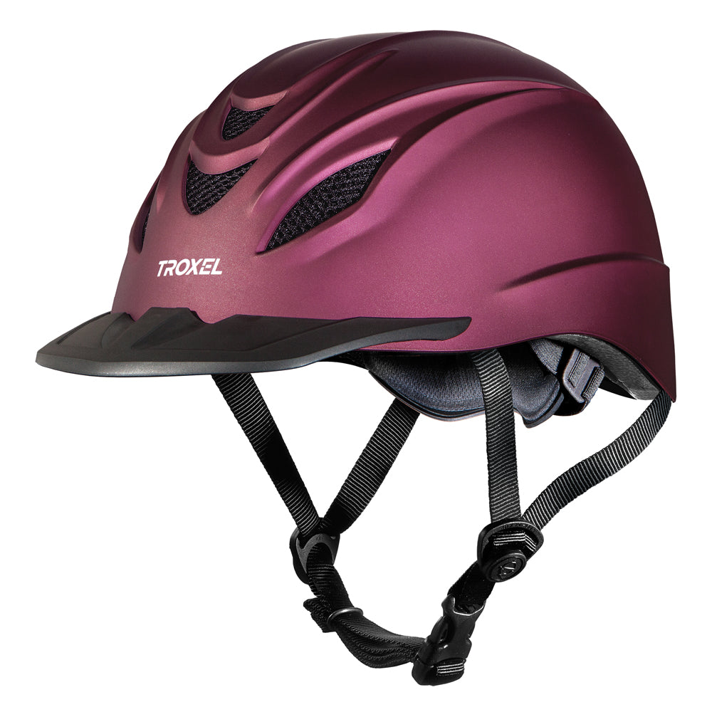 Troxel Intrpid Duratec Finish Low Profile Horse Riding Helmet Mulberry