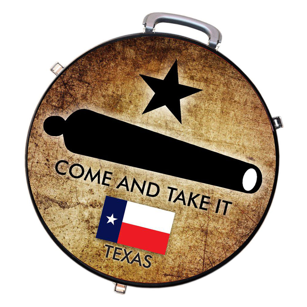 Medium 4 Rope Capacity Can with Attractive Printed Genuine Leather Trim Storage Canister Unique Durable Solution Gift