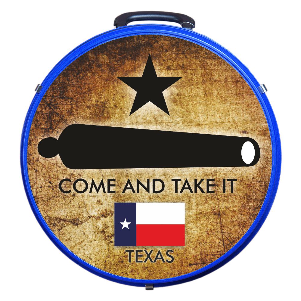 Hilason Medium 4 Rope Capacity Rope Can With Attractive Printed Genuine Leather Trim