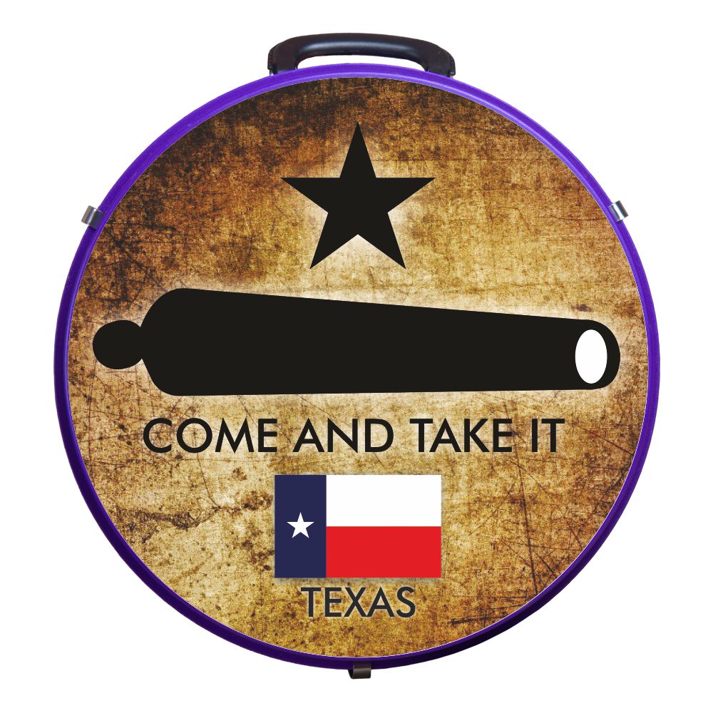 Medium 4 Rope Capacity Can with Attractive Printed Genuine Leather Trim Storage Canister Unique Durable Solution Gift