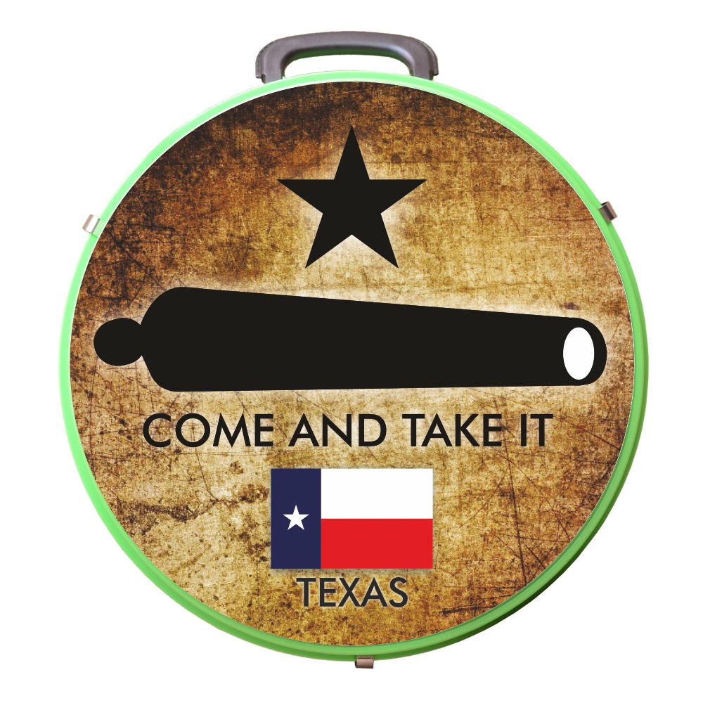 Hilason Medium 4 Rope Capacity Can With Attractive Printed Genuine Leather Trim