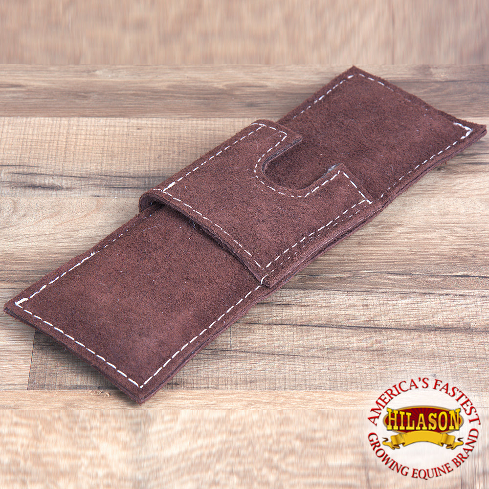 14 X 4.5 Hilason Roughout Leather Super Pro Rodeo Equipment Bull Rope Pad