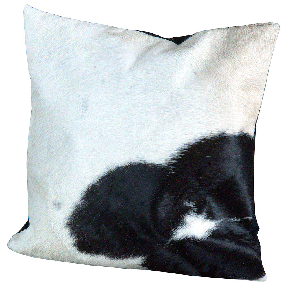Hilason Genuine Cowhide Natural Hair-On Leather Cushion Pillow Cover