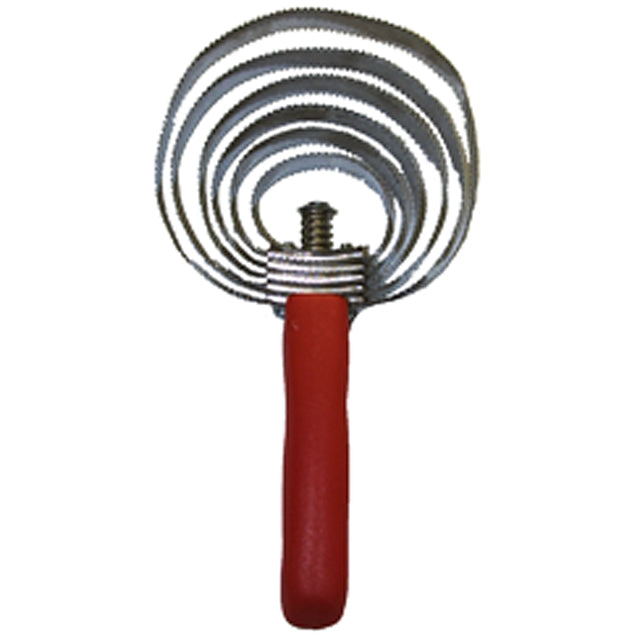 Hilason 6 Rolls Reversible Horse Curry Comb W/ Red Plastic Handle