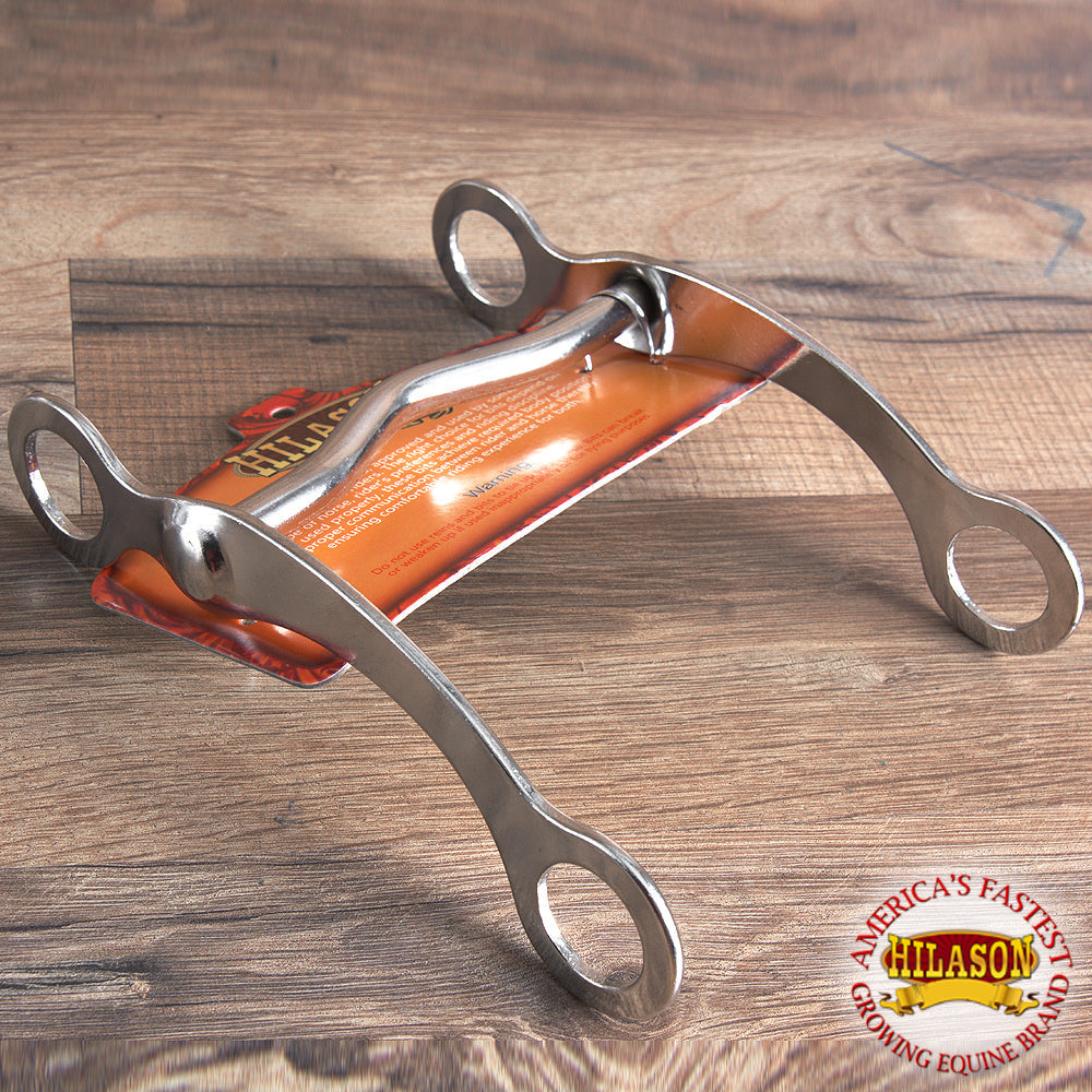 Hilason Western 5" Horse Mouth Nickel Plated Low Port Curb Bit