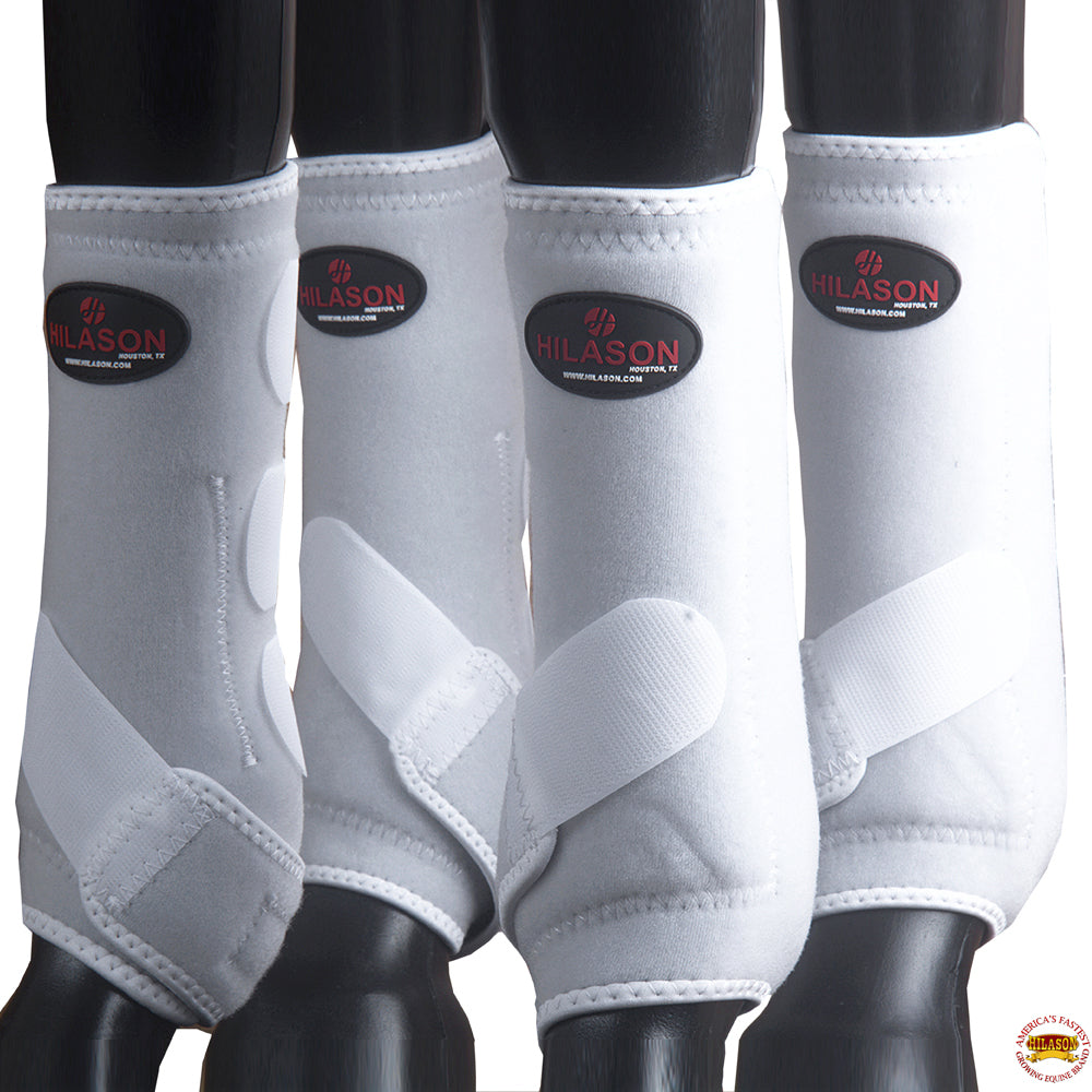4 Pack X Lrg Hilason Horse Medicine Sports Boots Front Rear Hind Leg