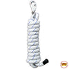 Horse Roping Lead Rope Riding Poly Blue Black White 1/4