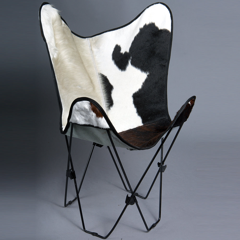 Made In Usa Genuine Leather Butterfly Chair Folding Modern Sling Seat