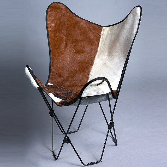 Made In Usa Genuine Leather Butterfly Chair Folding Modern Sling Seat